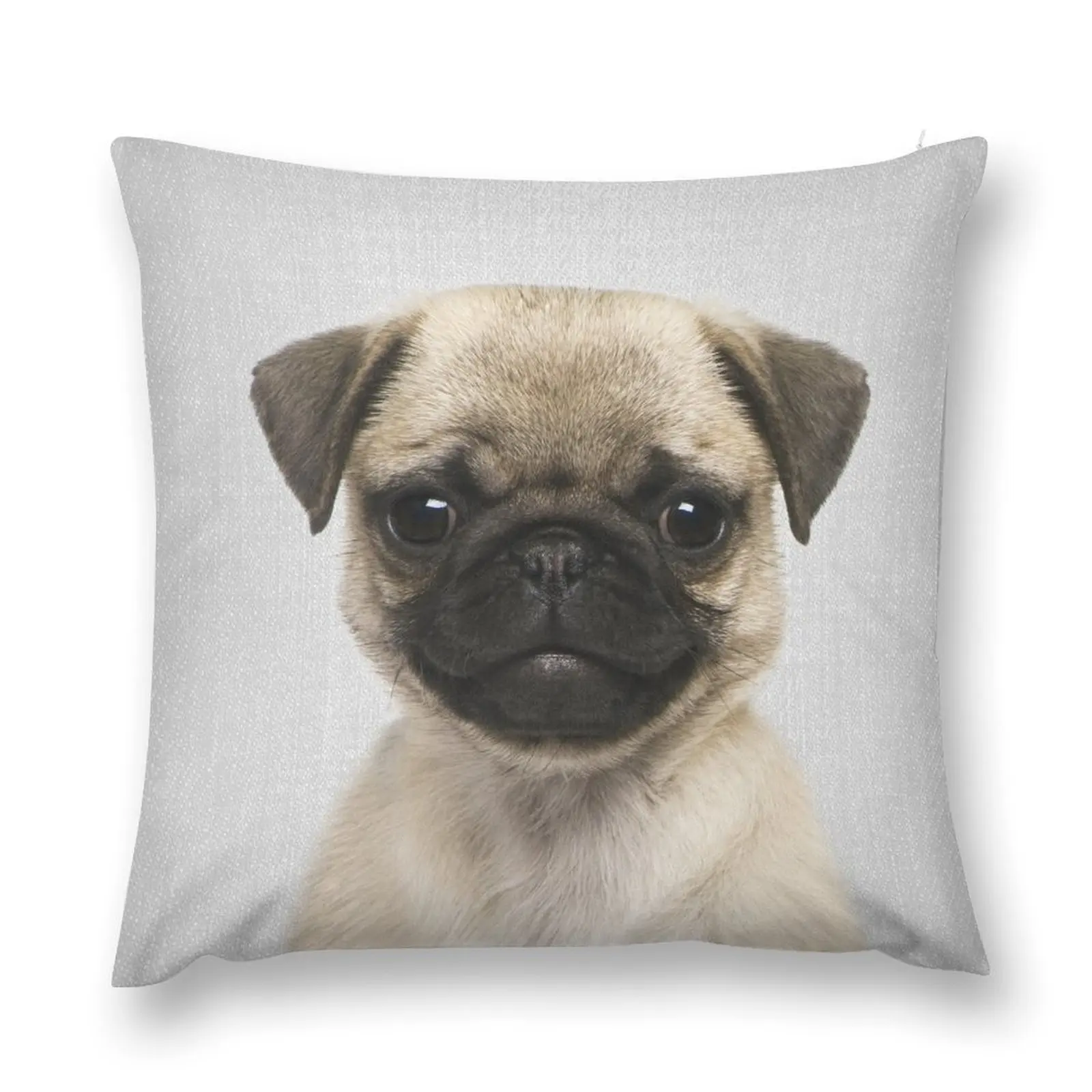 

Pug Puppy - Colorful Throw Pillow luxury sofa pillows Cushions For Children pillow