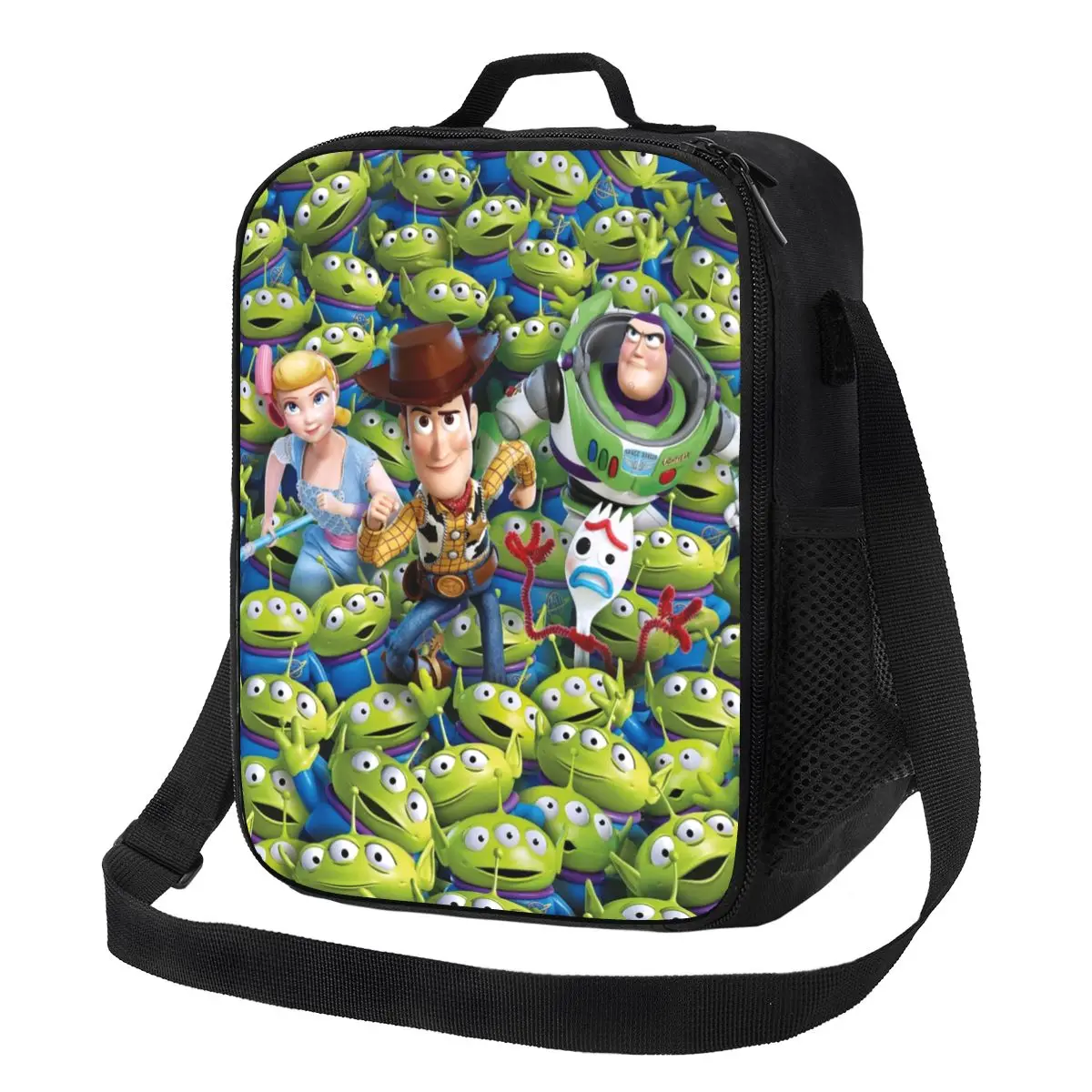 Custom Toy Story Sea Of Alien Insulated Lunch Bag for Women Cooler Thermal Lunch Tote Office Work School