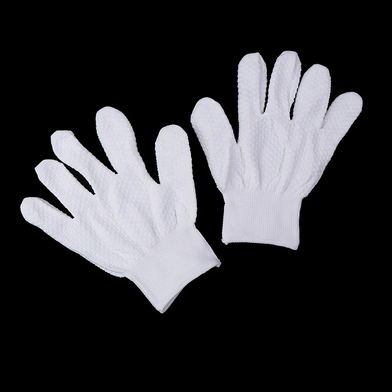 1Pair White Anti-Static Safety Work Gloves Nylon Working Gloves Dust-proof Non-slip Electronics Repair Installation Gloves