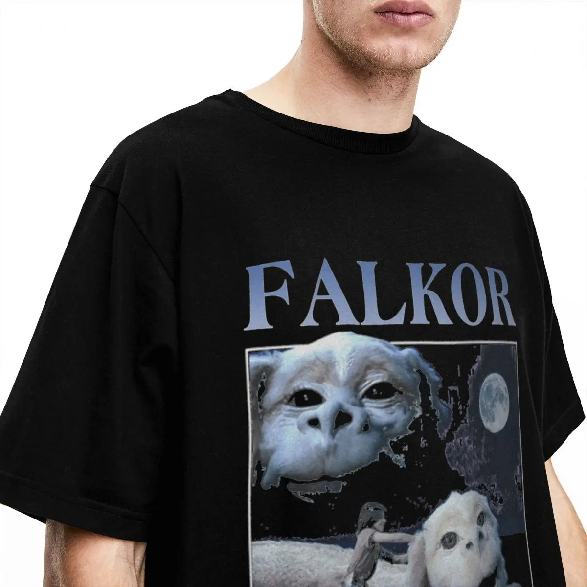 The Neverending Story Falkor T Shirt Accessories Men Women\'s 100% Cotton Funny Tee Shirt Short Sleeve Clothing Big Size