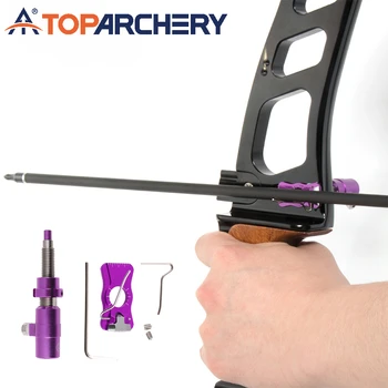 Ok Dinlenme Manyetik Alüminyum Alaşımlı Ok Dinlenme Sol/Sağ Eller Olimpik Yay Okçuluk Avcılık Çekim için Ayarlanabilir