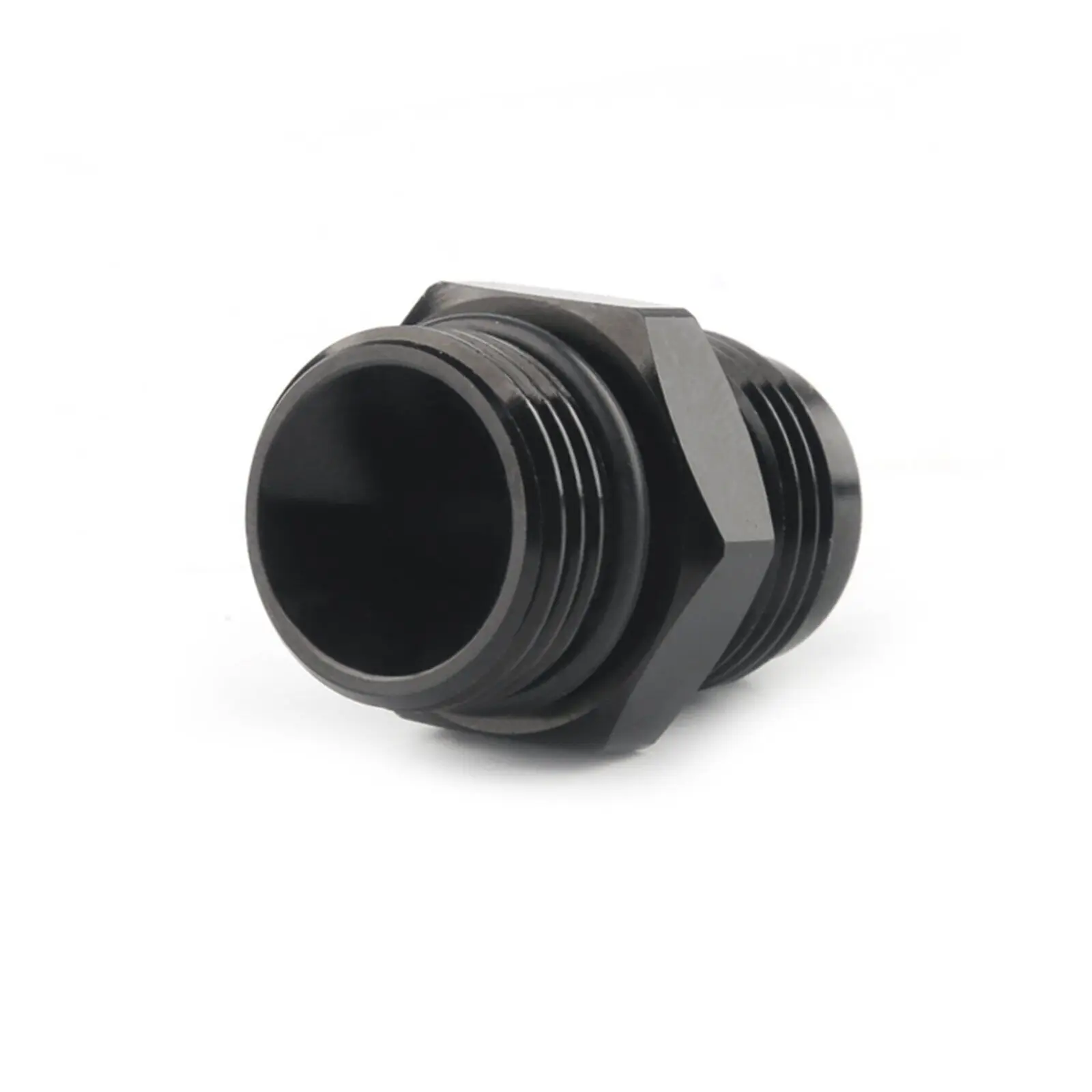 2Pcs ORB -6 -8 O-ring Boss AN6 AN8 To 6AN 8AN Male Adapter Fitting Black
