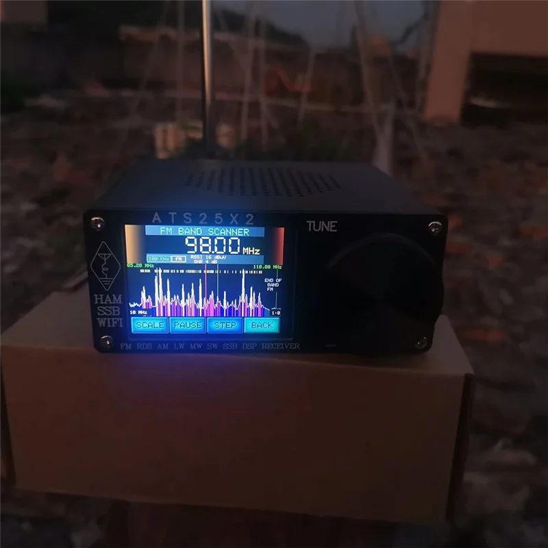 جهاز استقبال راديو ABKI-Wifi تمكين Ats25x2 DSP مع تغطية كاملة النطاق وشاشة لمس 2.4 بوصة لجميع أشرطة الموجات القصيرة