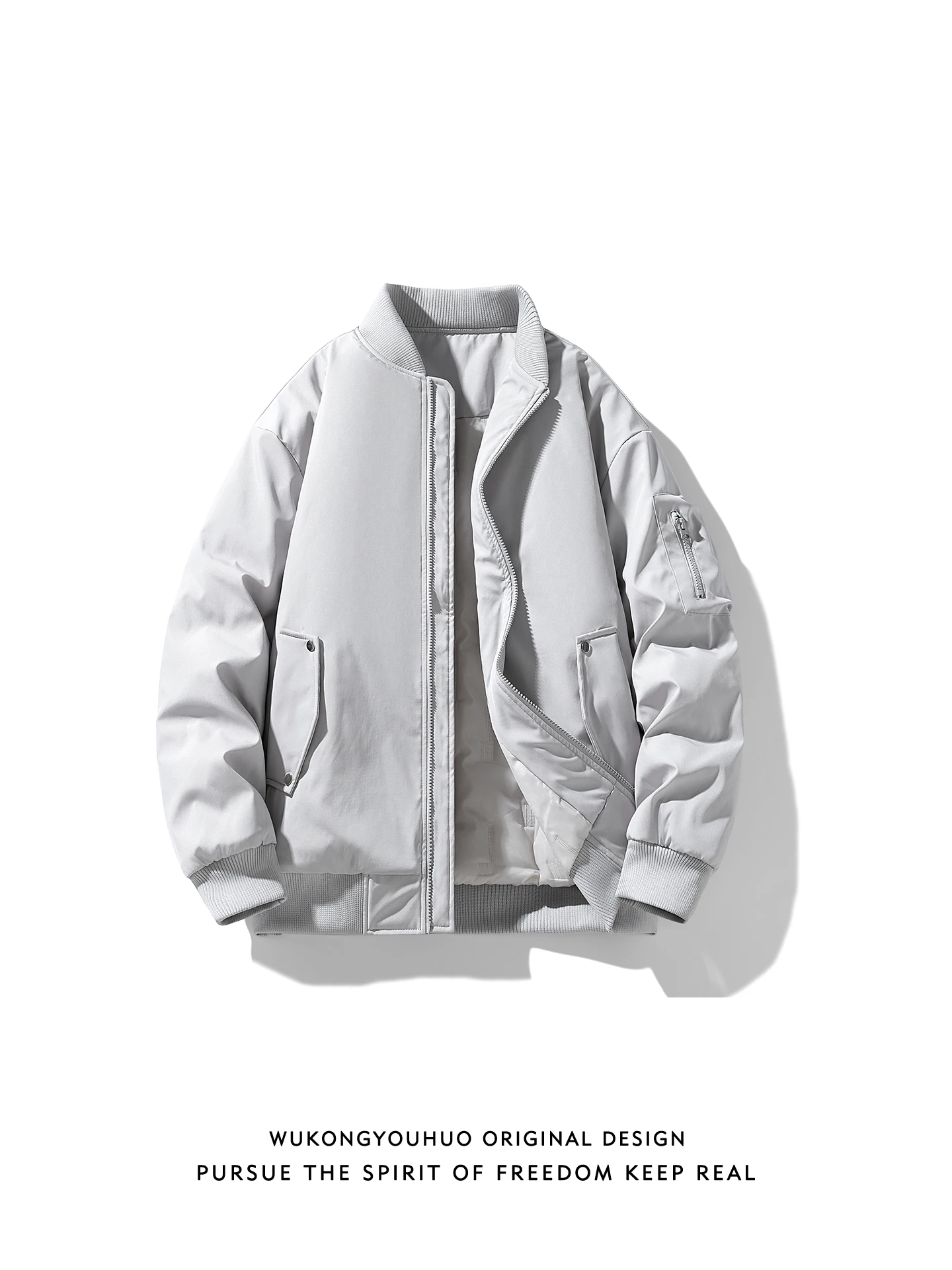 

Утепленное мужское свободное хлопковое джатовое бейсбольное пальто в стиле ретро, модная брендовая универсальная зимняя верхняя одежда