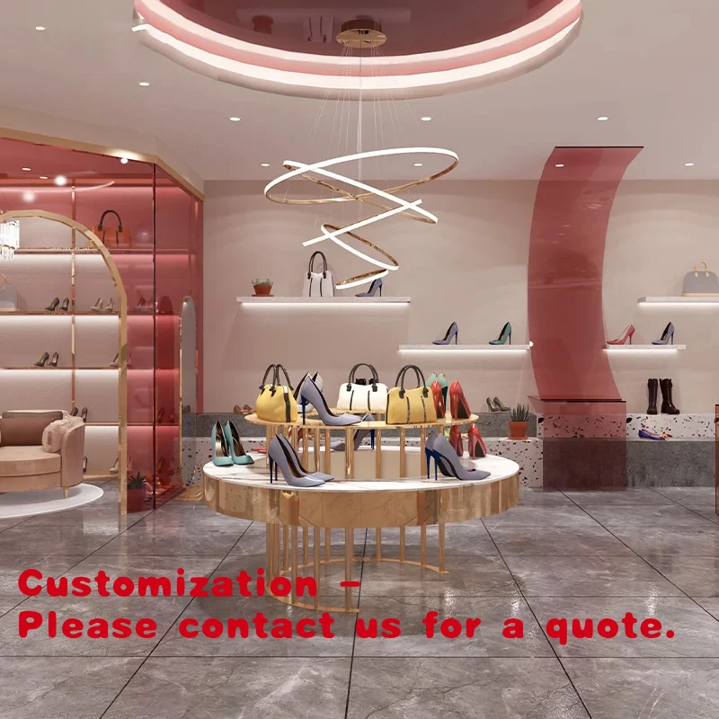custom.Customized Double-Sided Light Duty Commercial Shoe Rack Display Multi-Layer Storage Cabinet Men's Girls' Shoes Ma