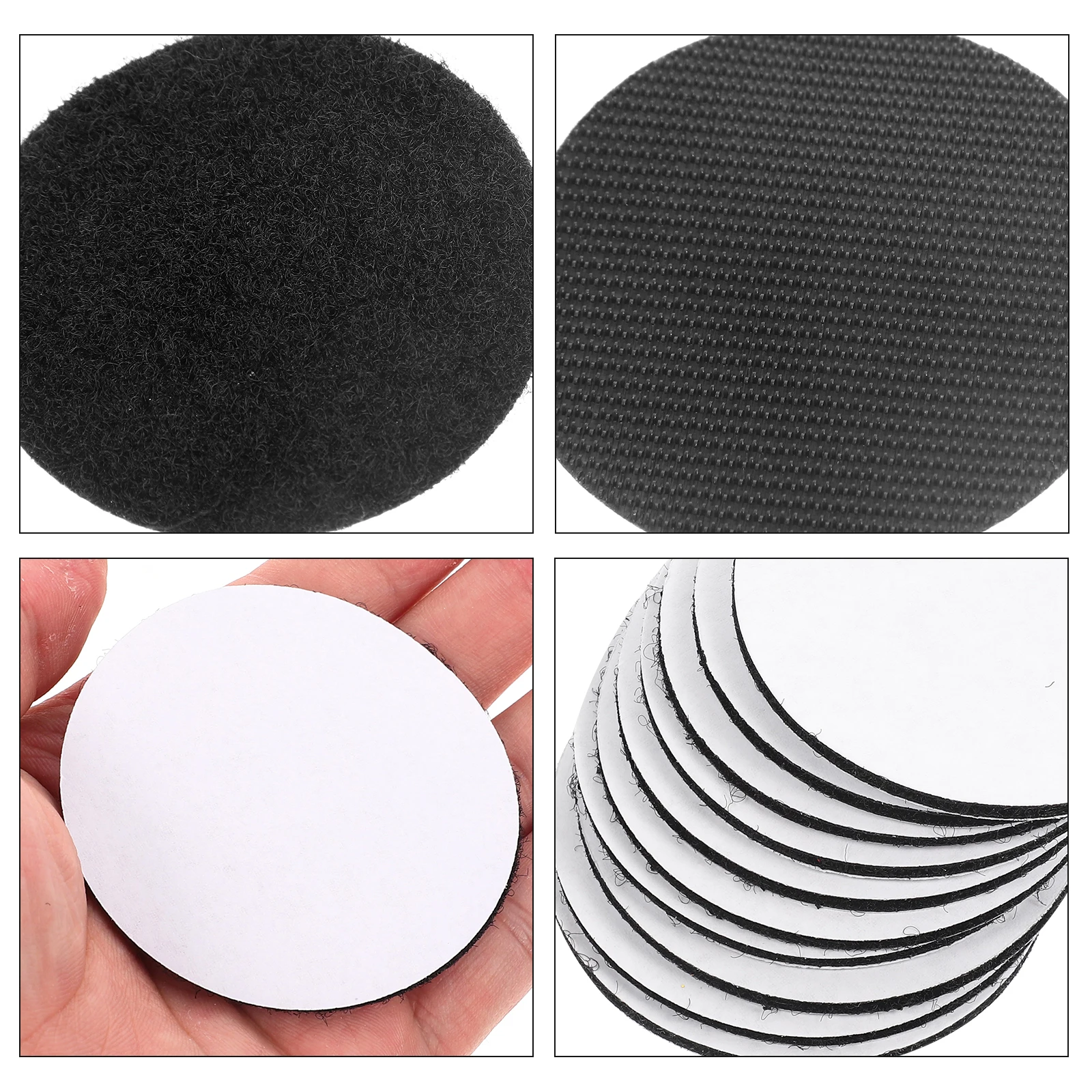 

Non-Slip Adhesive Pads Carpet Grippers Reusable Hook Loop Tapes Cushion Stoppers Black PVC Sealing Holders Sofa