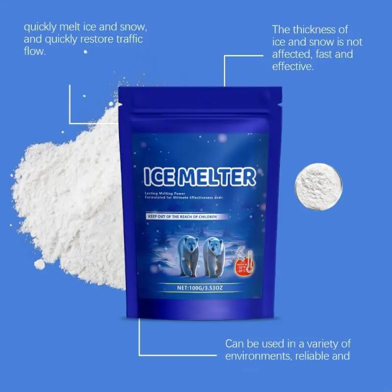 11XC Fast Acting Ice Melter Melting Ice on Sidewalks,Driveways Ice and Snow Melter