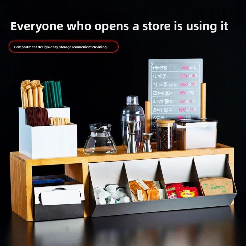 CX desktop operation bar storage rack milk tea cafe equipment set front desk rack