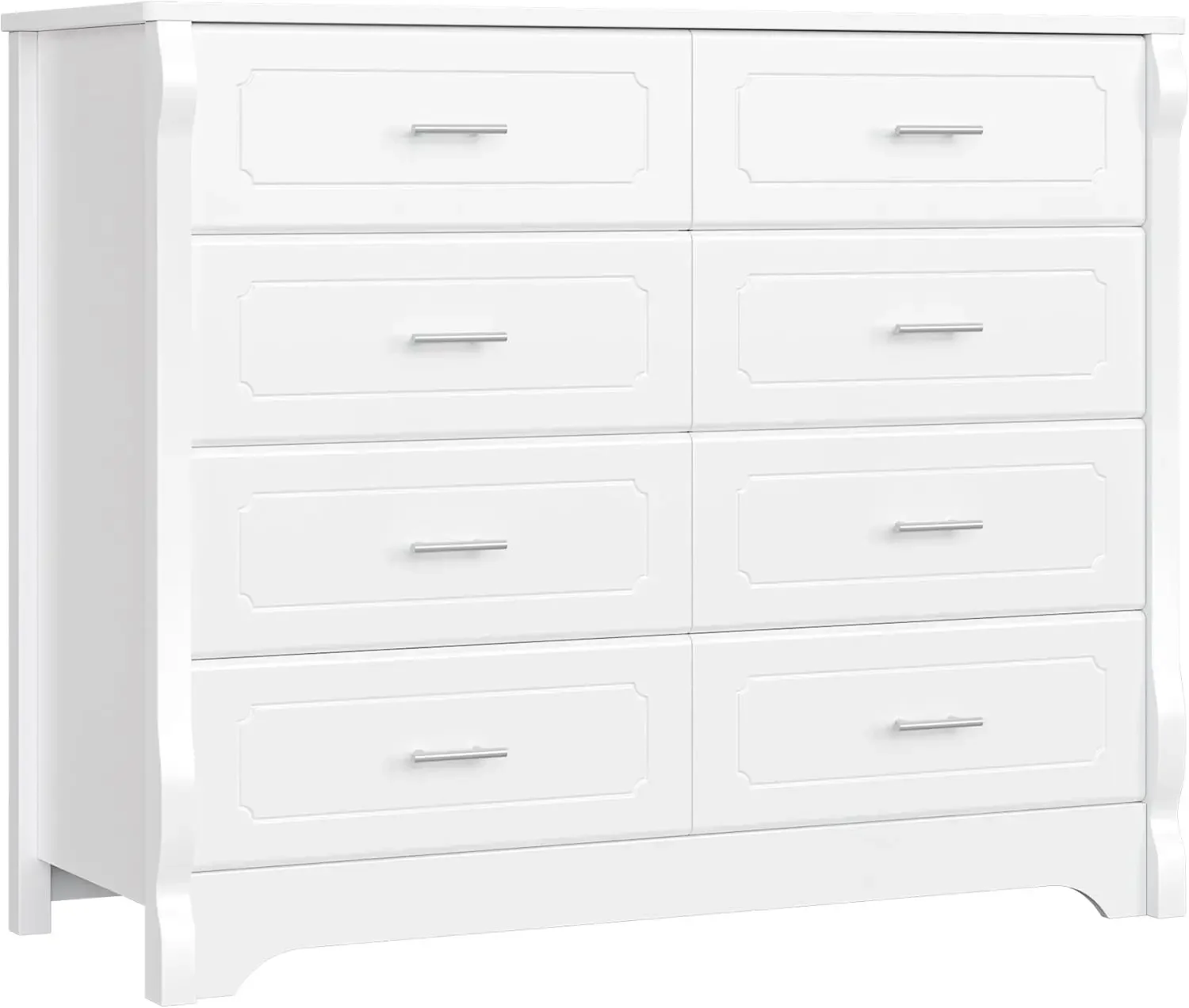 HITHOS 8 Drawer Dresser for Bedroom, White Dresser, 47