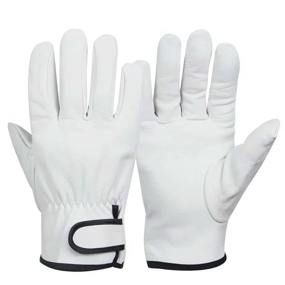 Soft Sheepskin Leather Welding Gloves Anti Scald Heat Insulation Safety Protection For Mechanical Maintenance Driving Working