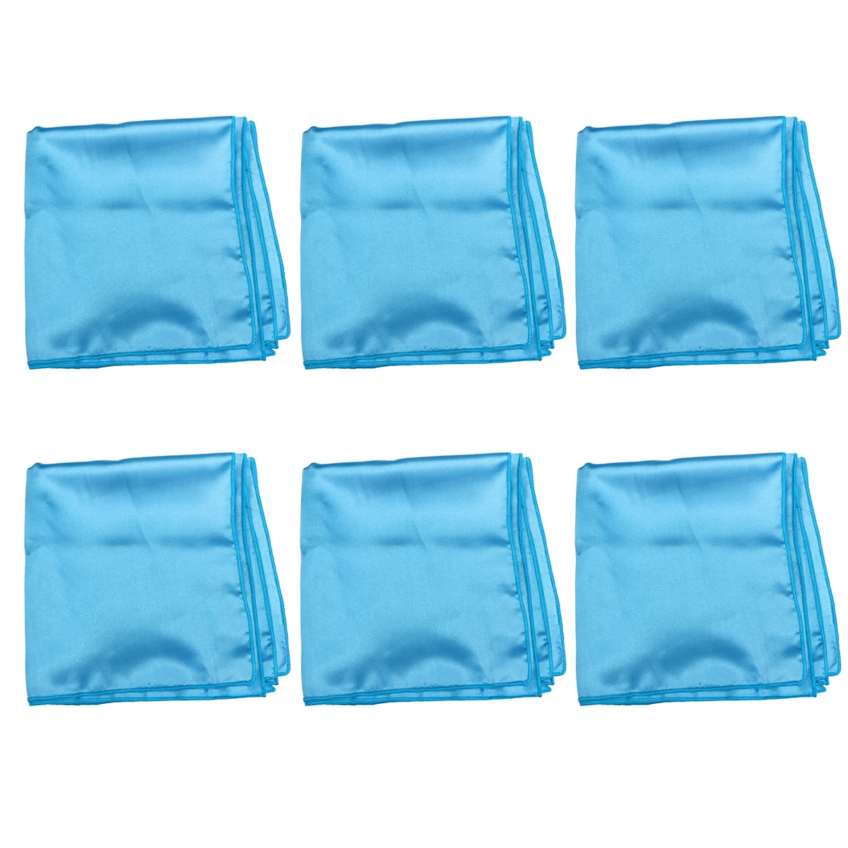 

6 Pcs Color Napkin Cloth Polyester Tableware Pad Machine Washable Tableware Pad Soft Fabric
