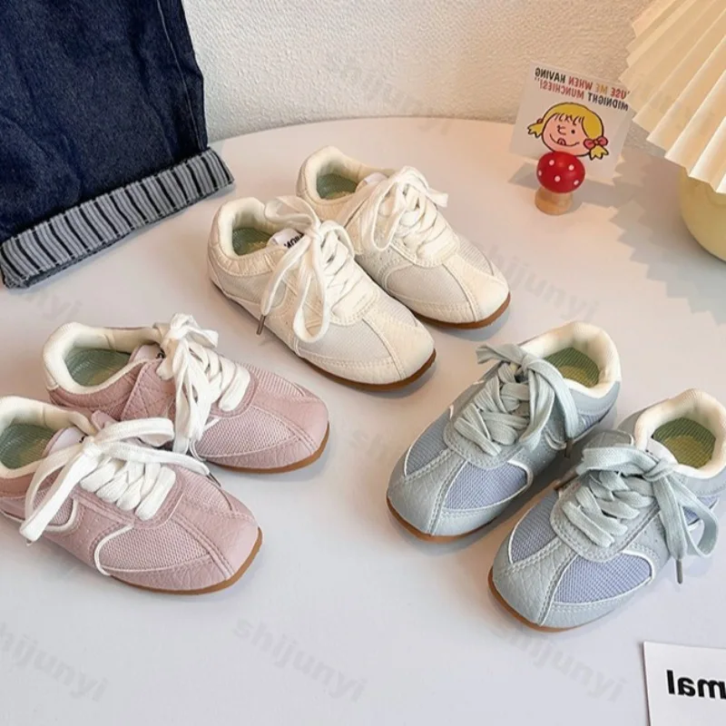 

Children's Casual Sports Shoes 2025 Spring New Fashion Trend Meah Breathable Girls' Shoes Comfortable Soft soled Boys' Sneakers