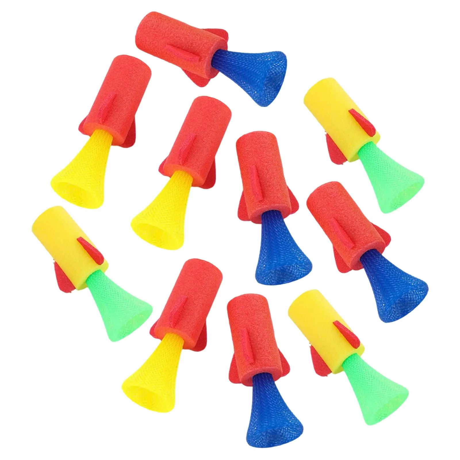 Kids Toys EVA Jumping Rocket Launcher Spring Powered Fun Novelty Toy for Children Birthday Gift