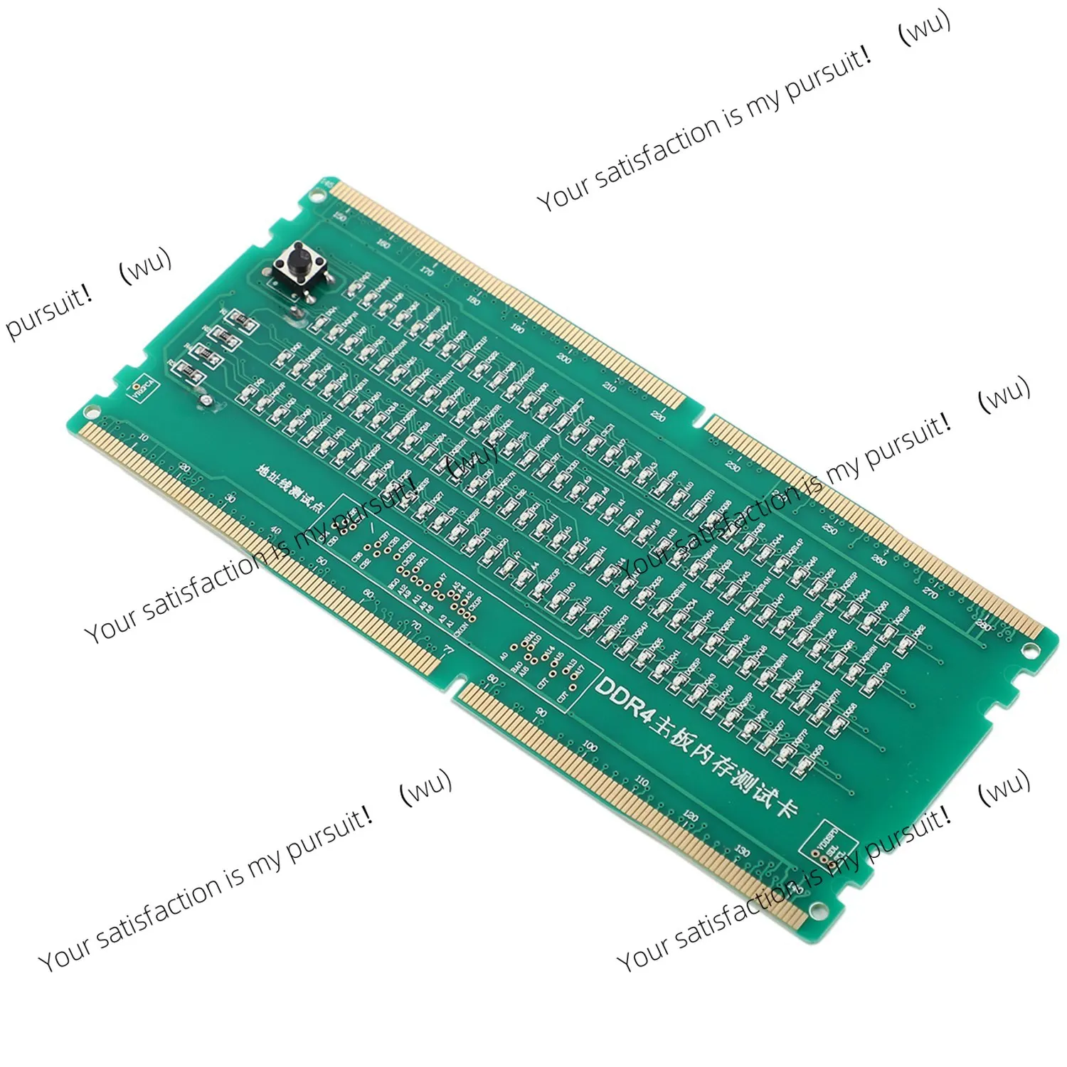 Desktop main board maintenance tester, DDR4 test card, RAM memory slot, LED