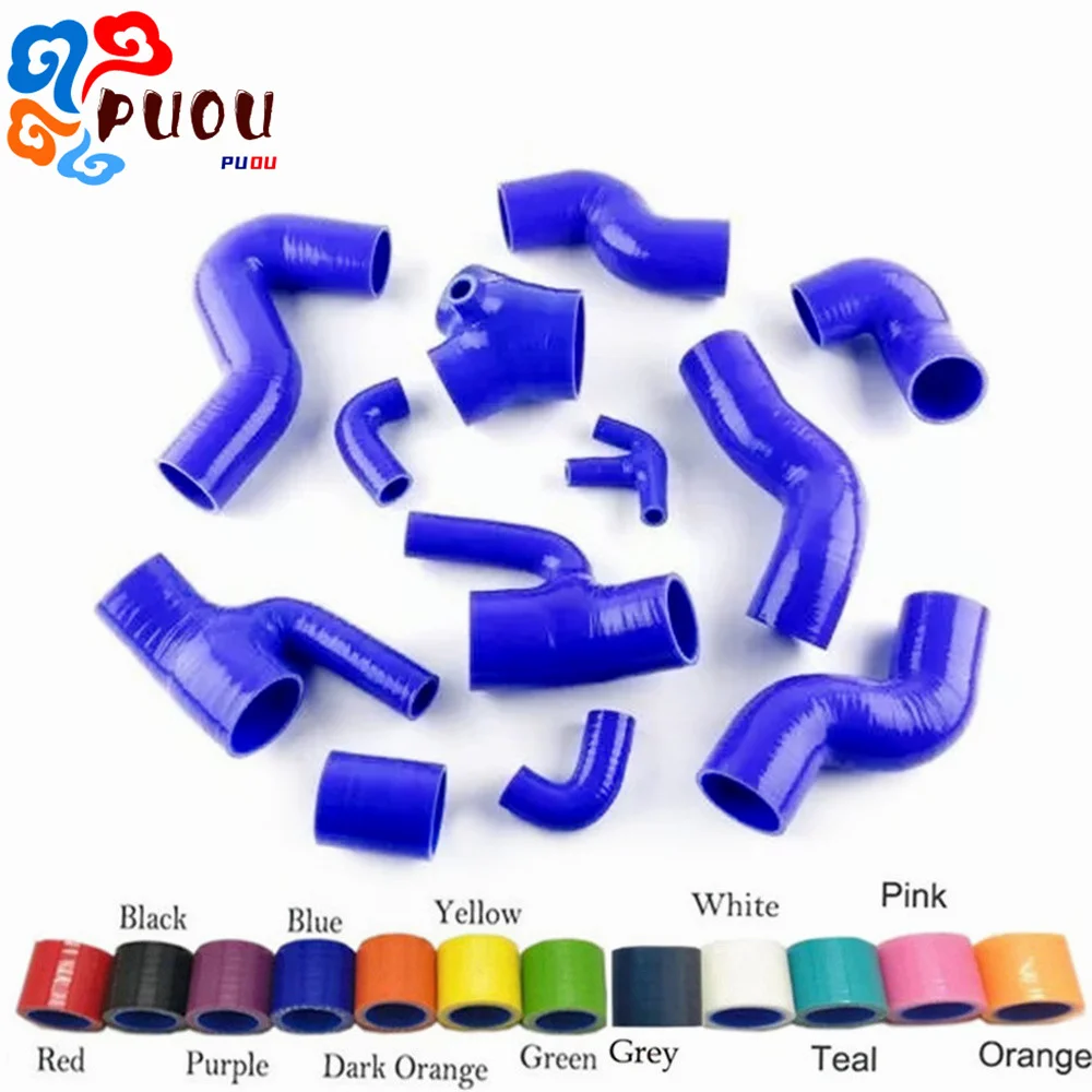 

Fit 1997-2002 Audi S4 RS4 A6 B5 C5 2.7L Bi-Turbo Silicone Boost Piping Hose Kit