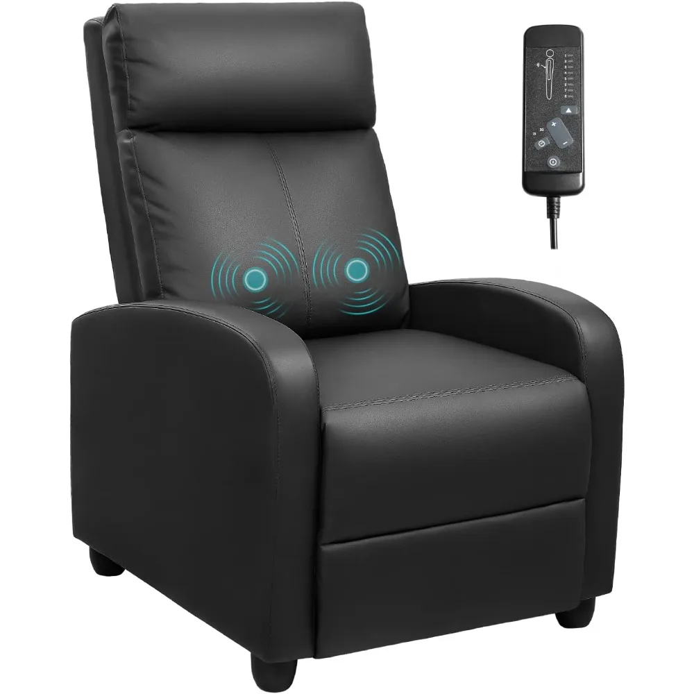 

Massage Recliner Chair Home Theater Seating Pu Leather Modern Living Room Chair Furniture with Padded Cushion Reclining S