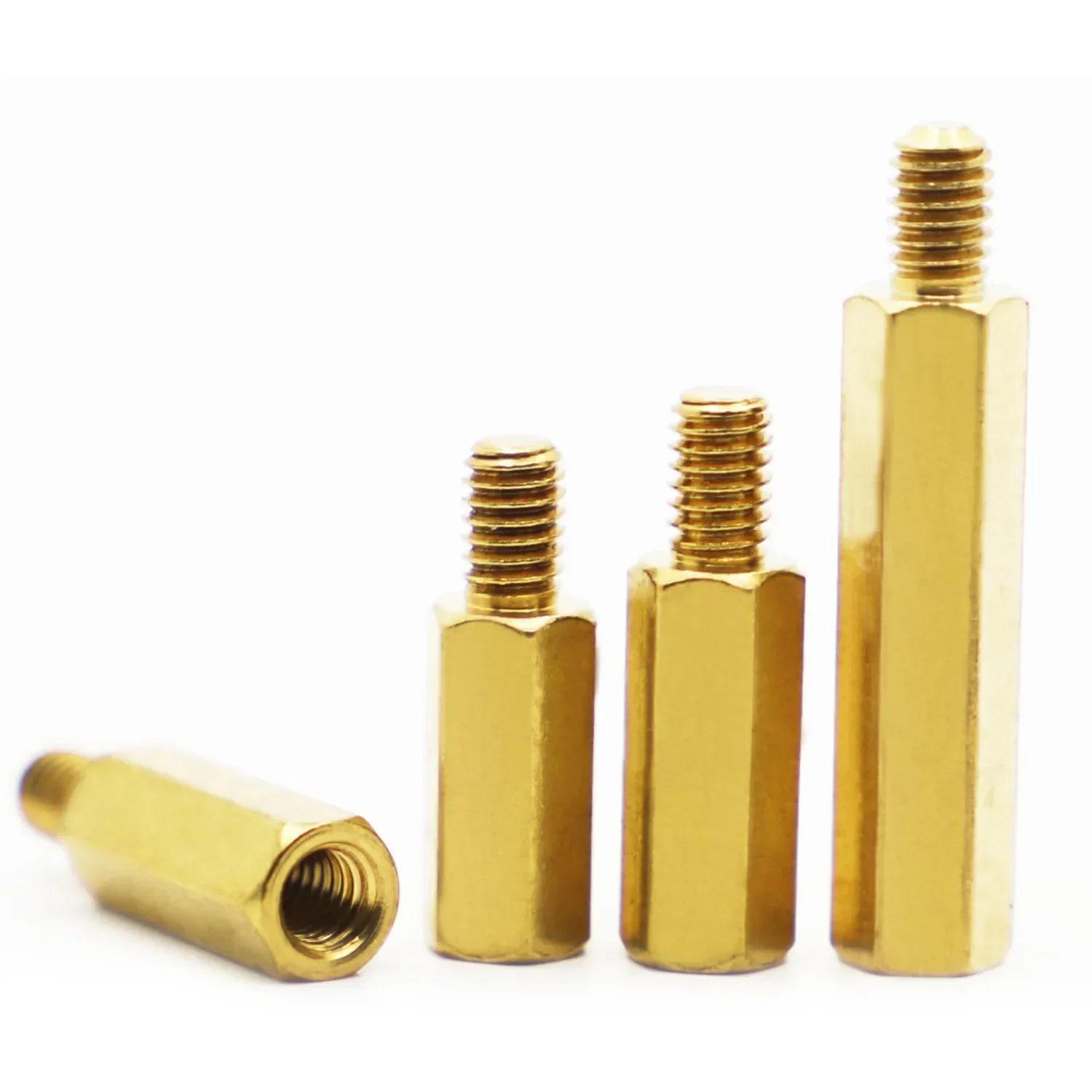 Brass Hex Male Female Standoff Board Rack Stud Hexagon Threaded Pillar PCB Column Motherboard Spacer Screw Bolt M2 M2.5 M3 M4 M5