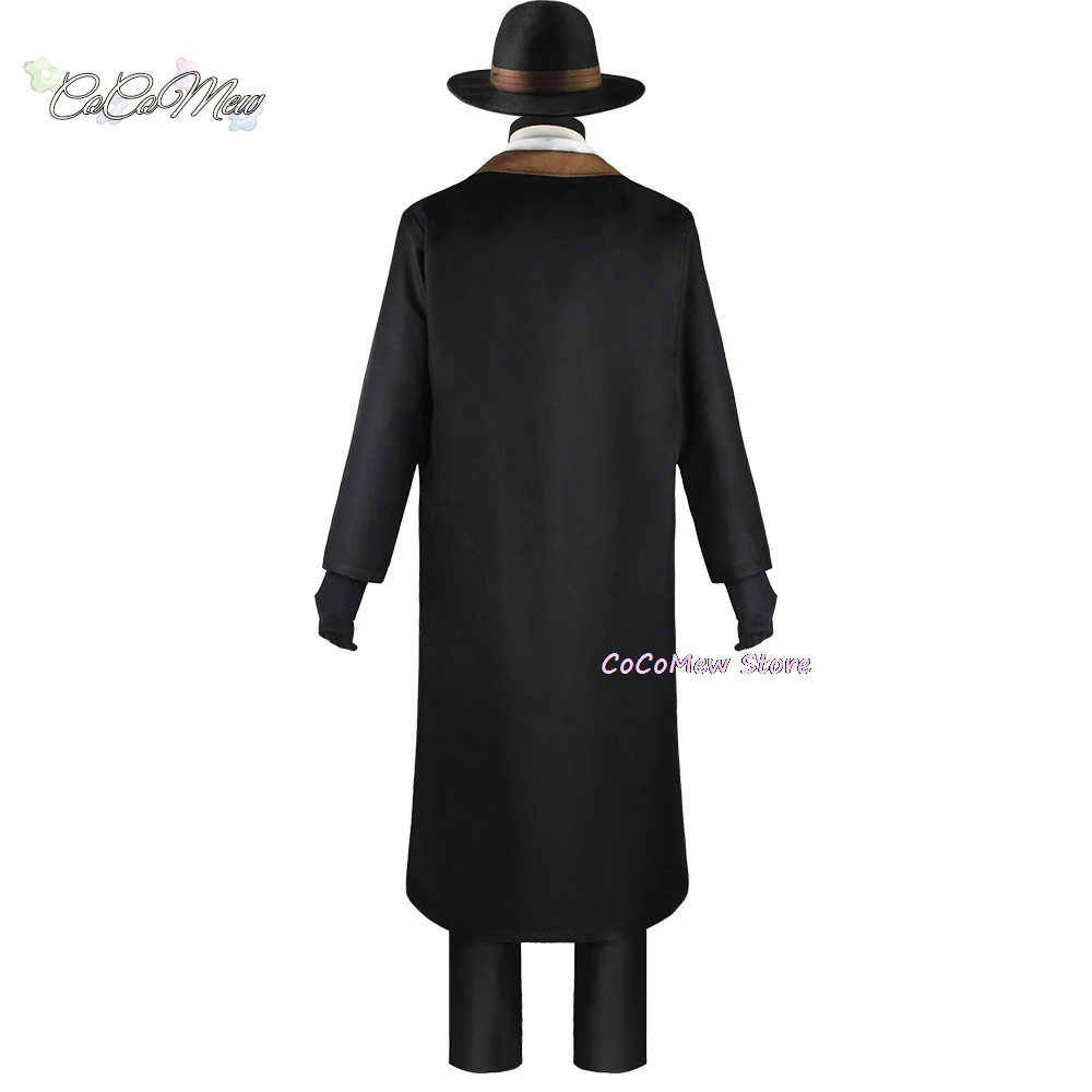 Nakahara Chuuya disfraz de Cosplay, incluye sombrero, uniforme, gabardina, pantalones, trajes de talla grande, fiesta de Halloween, cómic