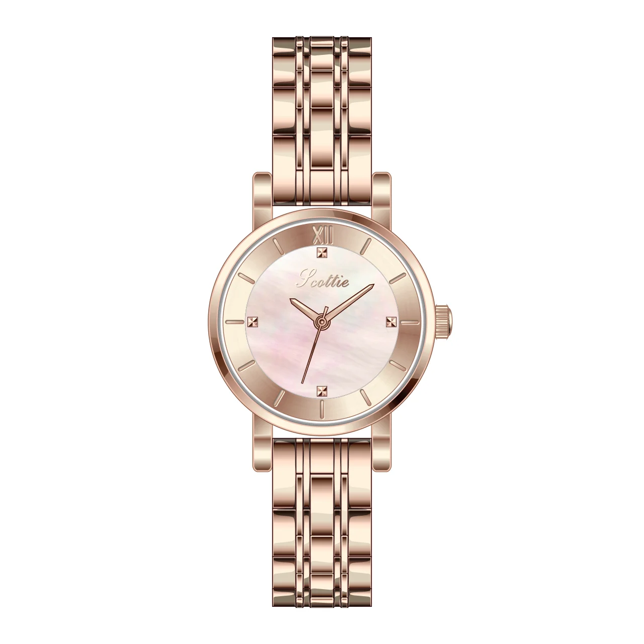 Nuovo orologio da donna in oro rosa Top Brand Luxury Business Quartz Ladies orologio da polso femminile orologio regalo