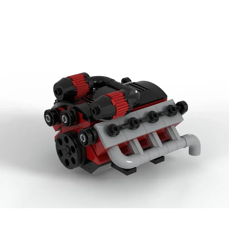 MOC-147730 Black New Classic Sports Car Racing Building Blocks 1946 Parts Boy Kids Birthday DIY Building Blocks Toy Gifts