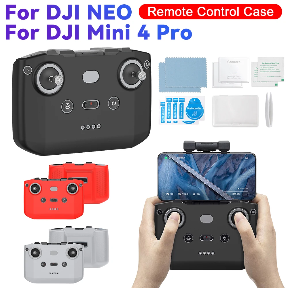 Silicone Case Anti-Scratch Protective Case Protective Cover Controller Protector for For dji NEO / Mini 4 Pro Remote Controller