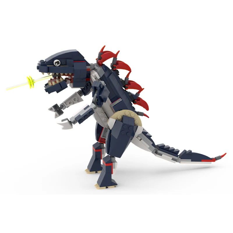 MOC Ocean Animal Shark Block Set Deep Sea Monster Sea Snake Double Headed Shark Model DIY Kids Assembly Toys Boy Birthday Gift