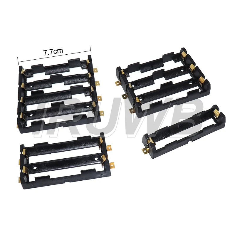 1x2x3x4x18650 smt battery holder 18650 smd storage box battery container power bank with bronze pins rechargeable SMT DIY
