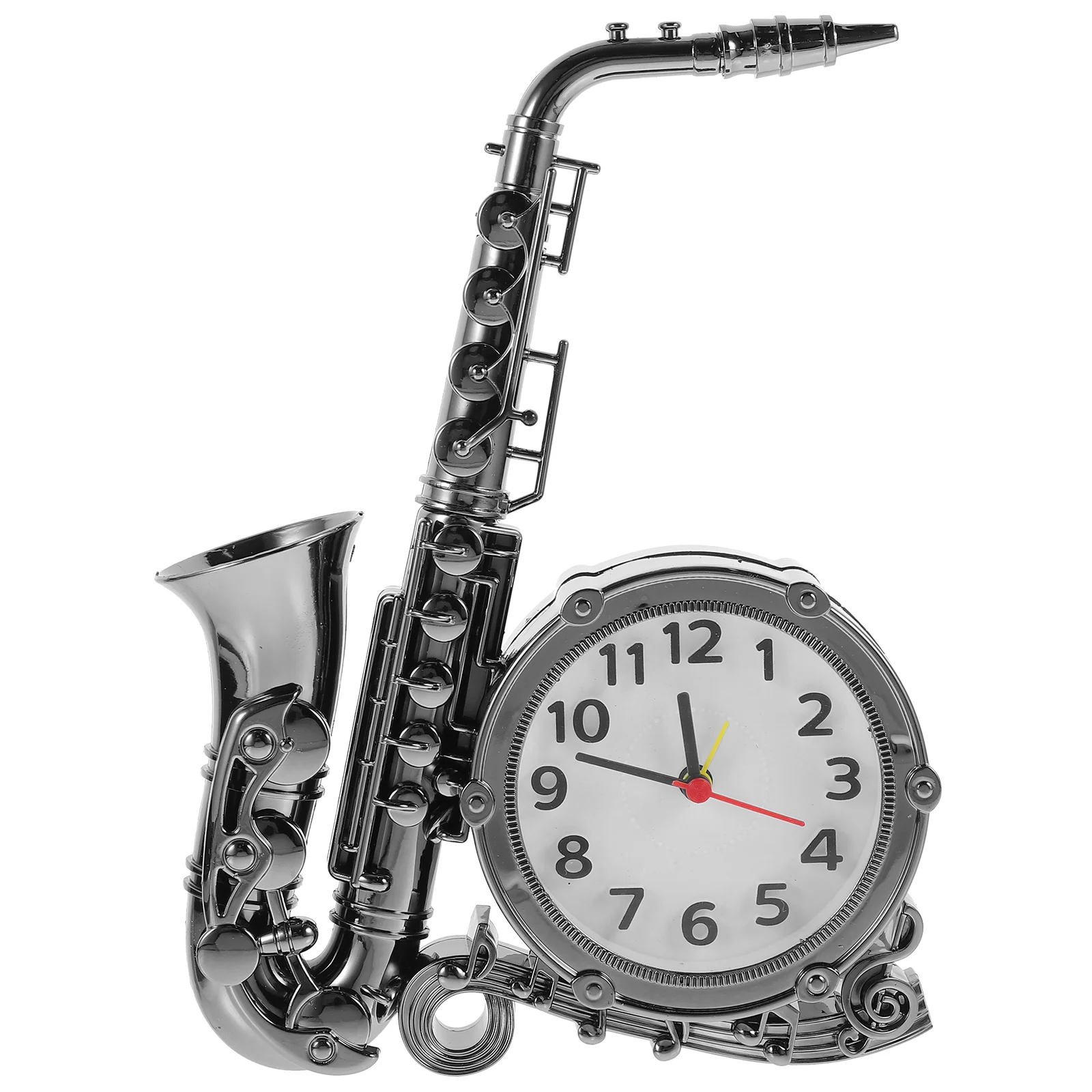 Digital Alarm Clock Saxophone Clocks Tabletop Roman Numeral Retro Desktop Child