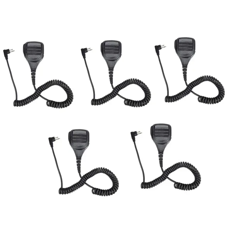 

5PCS Heavy Duty Shoulder Remote PTT Mic Speaker Microphone for Motorola CP200 XLS PR400 EP450 GTX GP300 P1225 Xtni Vl50 Radio
