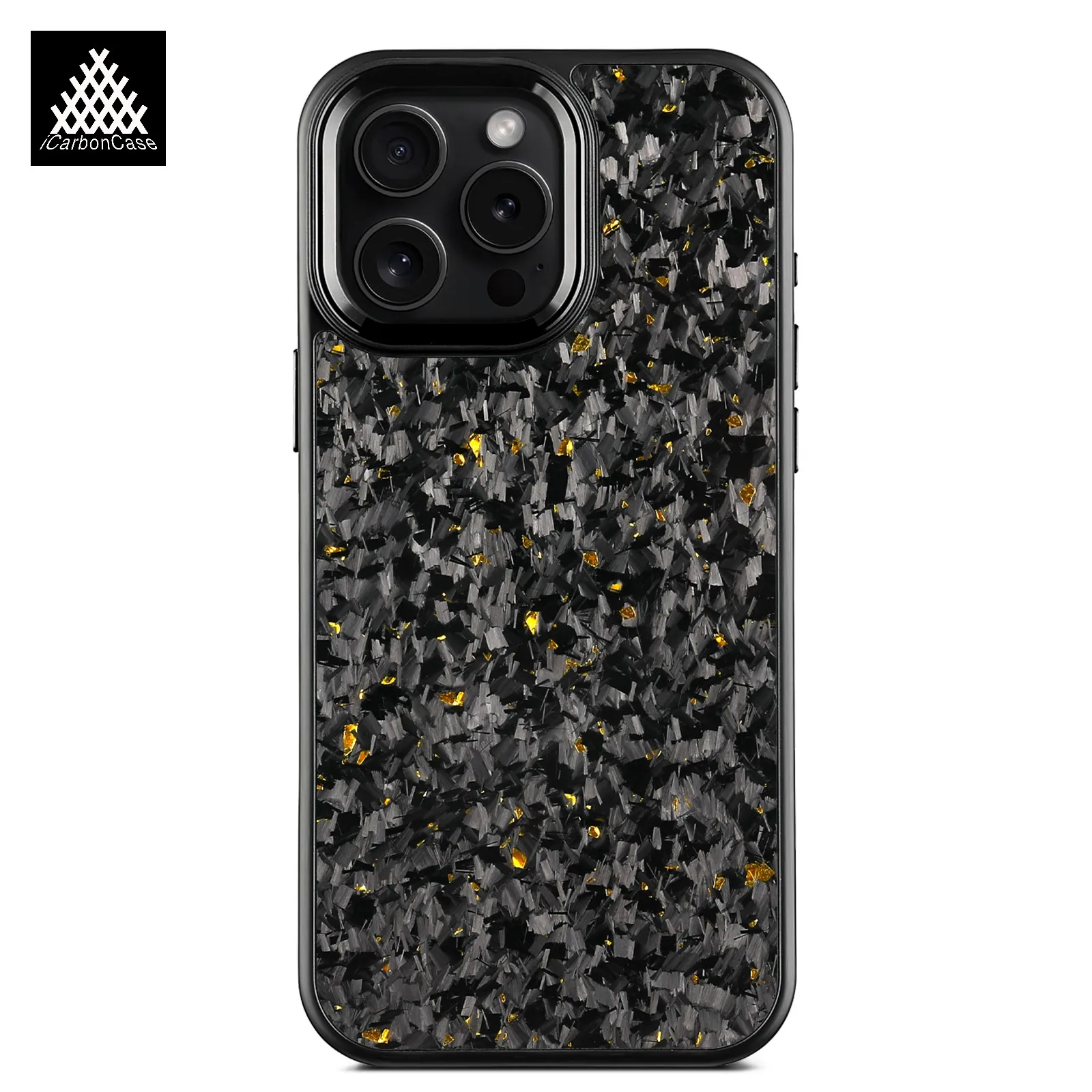 

Magnetic Real Forged Carbon Fiber Case For iPhone 17 16 15 14 13 12 11 Pro Max 17Air with MagSafe and Metal Lens / Buttons