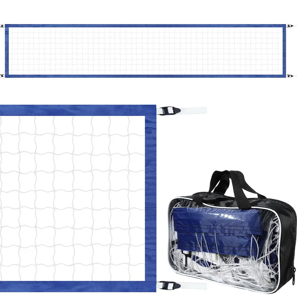 

15ftx3ft Folding Training Net with Carrying Bag Pool Volleyball Replacement Net Adjustable for Outdoor Swimming Pool Beach