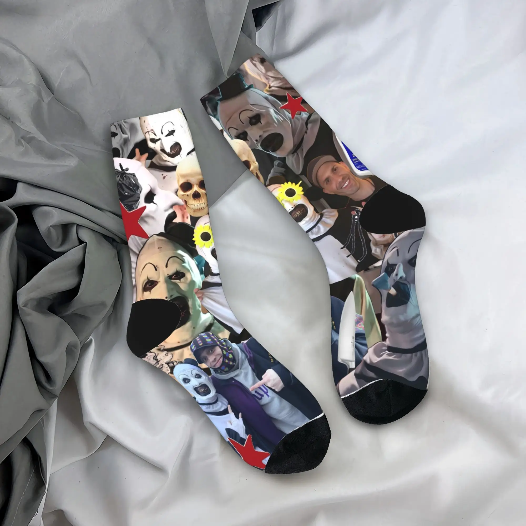 

Мужские носки, художественные четки, ужасные чулки с клоуном, антибактериальные средние мягкие носки, зимние винтажные дизайнерские носки для скалолазания