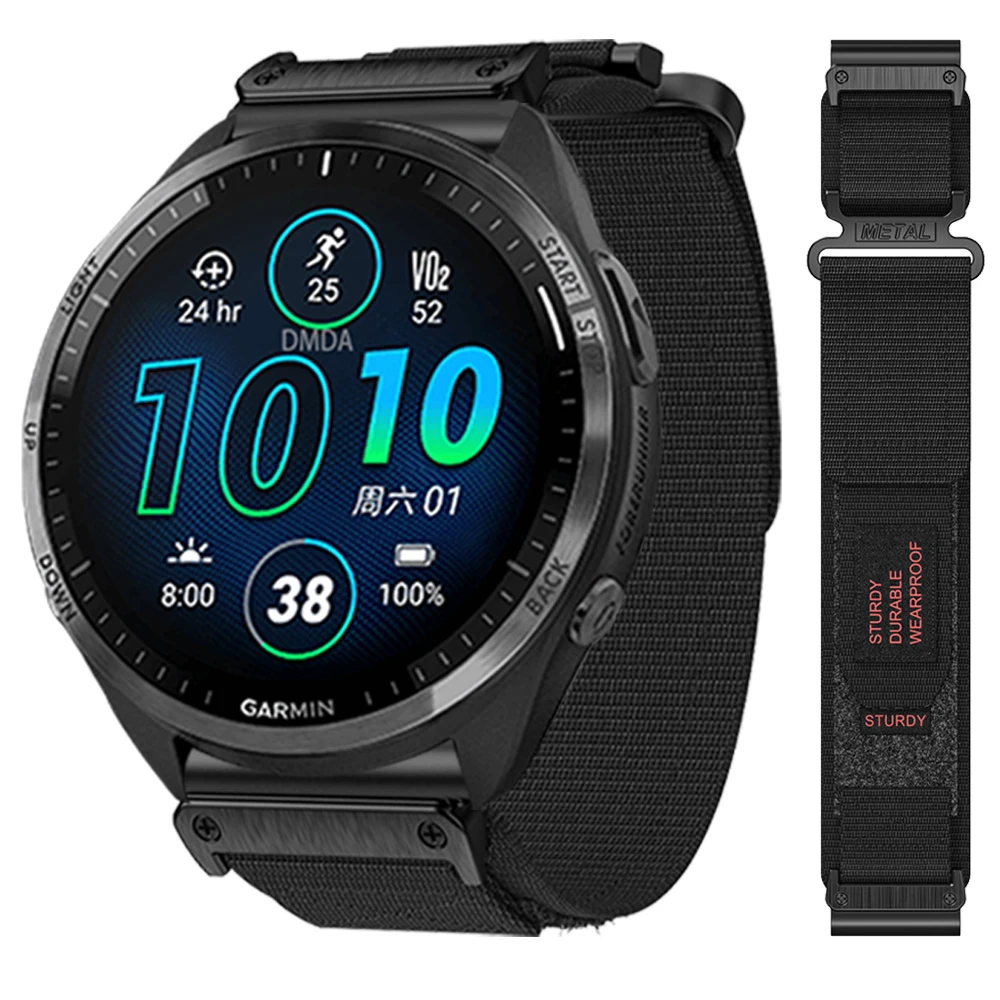 

Ремешок нейлоновый для спортивного браслета Garmin Forerunner 965 955 945, 22 мм, 26 мм