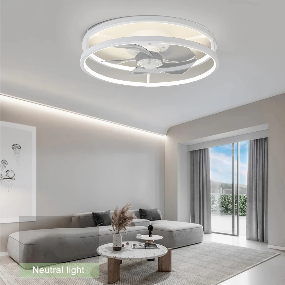 

LED Ceiling Fan Light with Remote Control 55W Living Room Bedroom Fan Large House Decoration Home Lighting Fixture AC85~265V