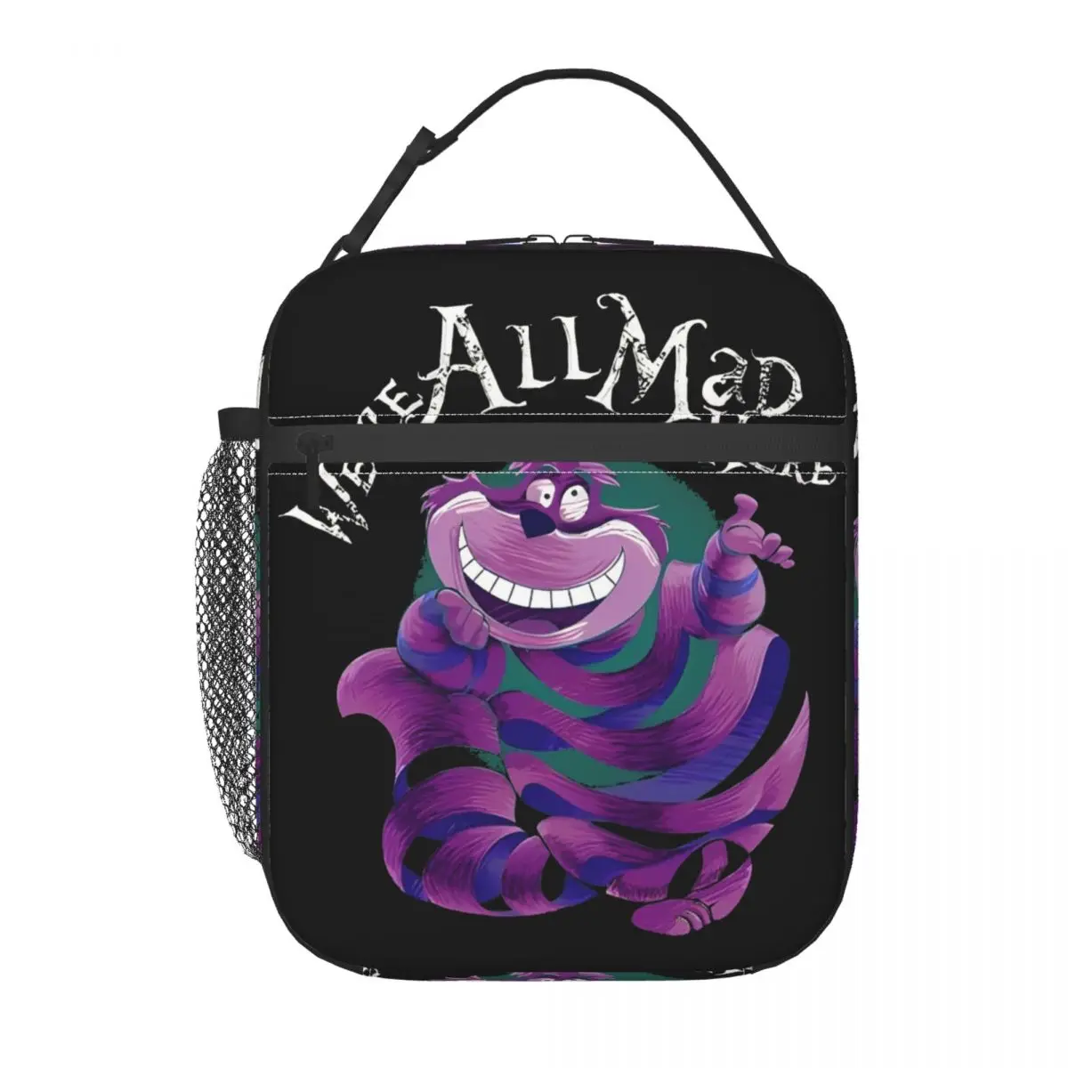 Lunch Boxes We Are All Mad Here The Cheshire Cat Merch Food Box Harajuku Thermal Cooler Bento Box For Outdoor