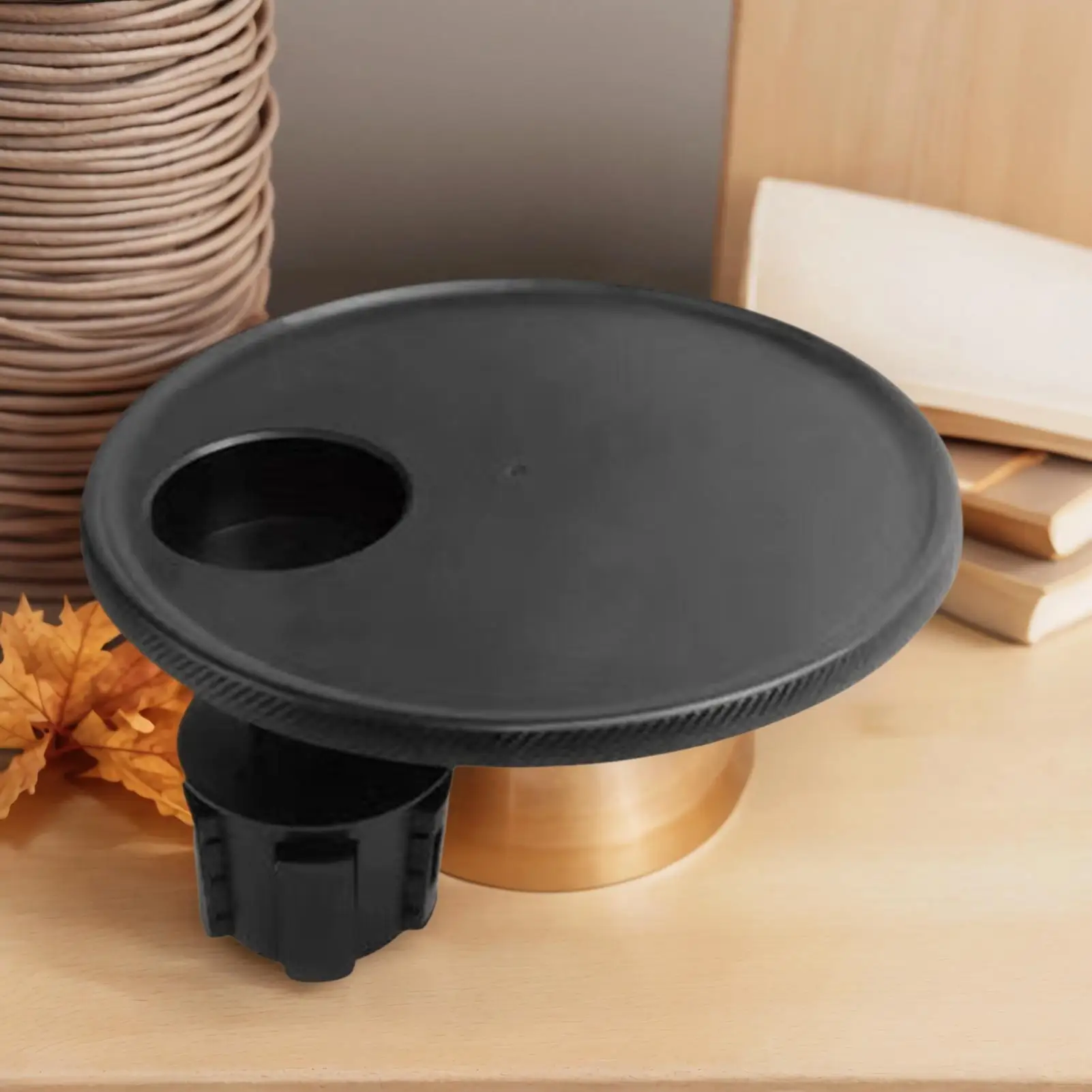 صينية حامل الكأس لمحول تركيب موسع السيارة مع قاعدة قابلة للتعديل صينية طعام للسيارة لشاحنة مركبة راكب السيارات #4