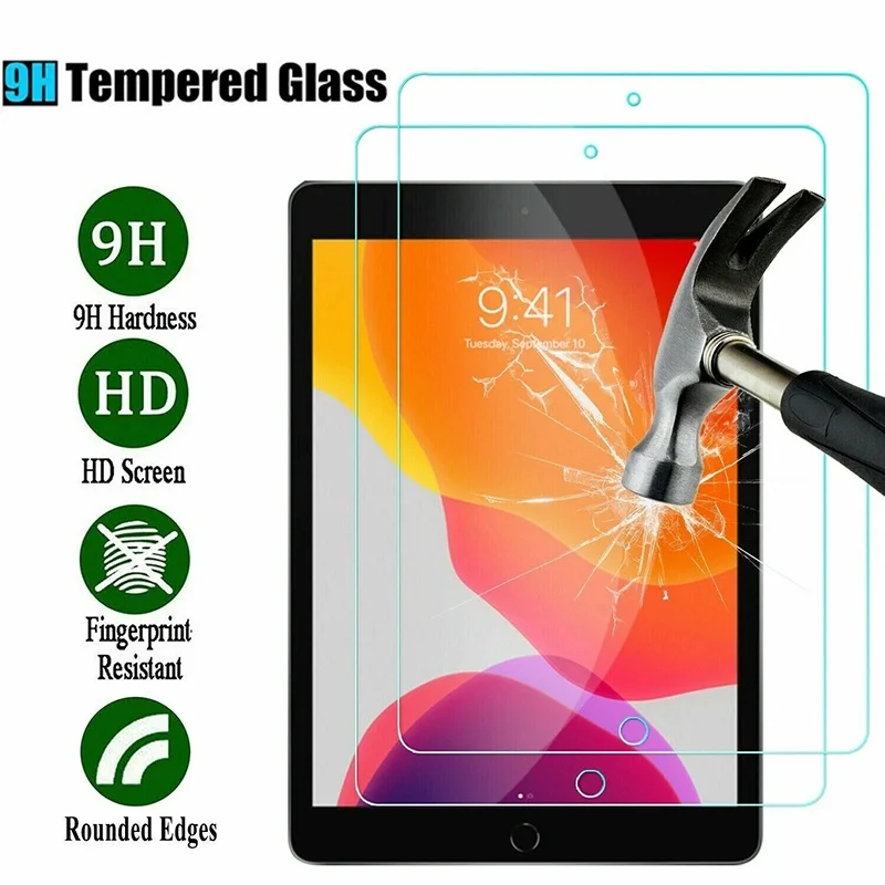 Tempered Glass Full Screen Protector For iPad 12.9 2022 2021 2018 2017 2015 Protective Film For iPad 6th 5th 4th 3th 2th 1th Gen