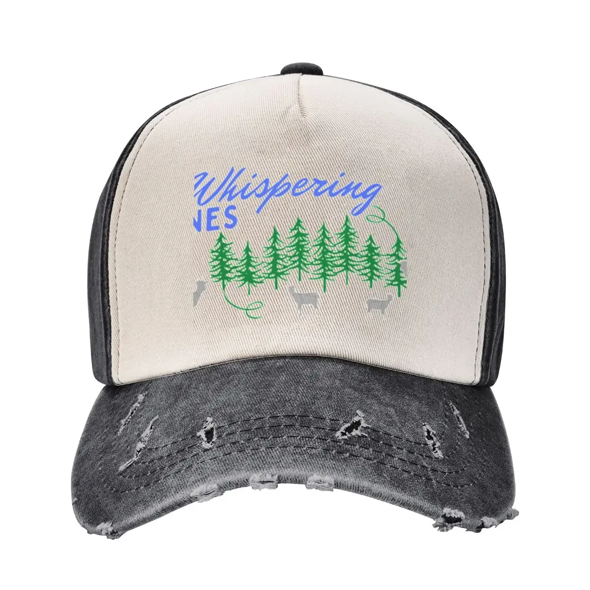 

Whispering Pines Working Ranch with Goats Blue gray Baseball Cap |-F-| Sun Hat For Children party Hat Hats For Men Women's