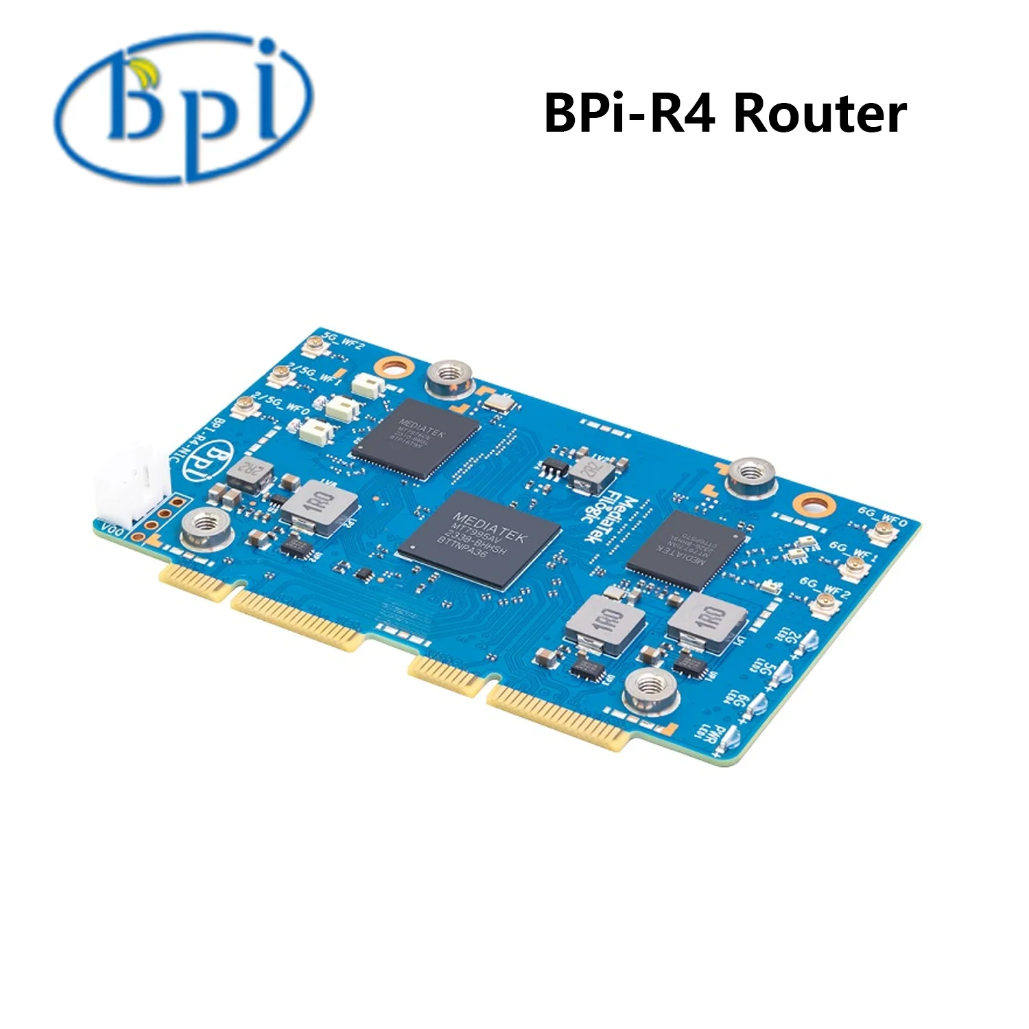 Banana Pi BPI-R4 V1.1 WIFI7 Router Development Board MediaTek MT7988A (Filogic 880) Quad-core Arm Corex-A73 4GB DDR4 8GB eMMC