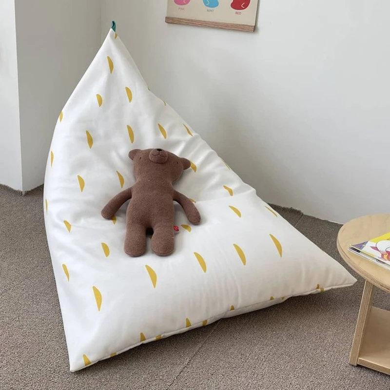 INS Baby Bean Bag Sofa Nap Banana Chair Cute Lazy Lying Seat Stool Removable Washable Tatami Kids Room Decoration Furniture