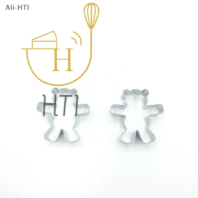 Cute Bear Cookie Cutters Stainless Steel Baking Festive Biscuits Molds - Suitable For Christmas Cake Pastry Dessert Cookie Tools