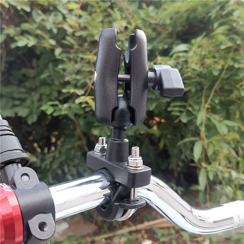 FULL-3X دراجة نارية مقود السكك الحديدية جبل 37 مللي متر عرض U-بولت تصاعد قاعدة مع 1 بوصة الكرة ل Gopro لتحديد المواقع العمل ل Ram يتصاعد