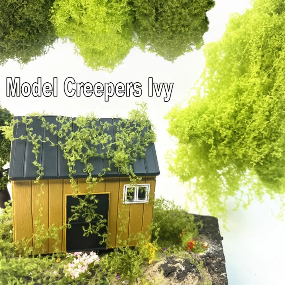 10 جرام ملحقات كرمة قصب اصطناعي أخضر منظر طبيعي صغير مصغر طاولة رمل من الخوص نموذج مشهد محاكاة الزواحف اللبلاب #4