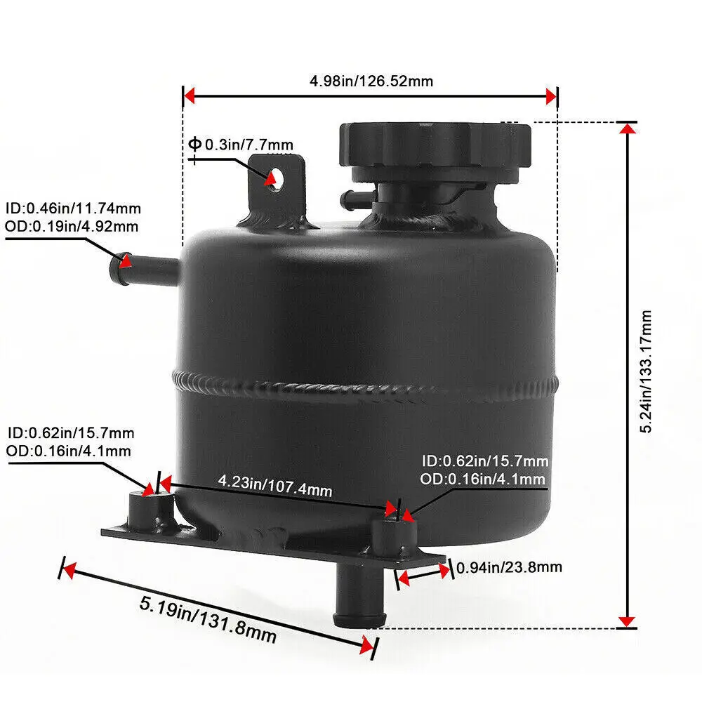 خزان توسيع مبرد المياه برأس مشعاع ألومنيوم لميني كوبر S R52 R53