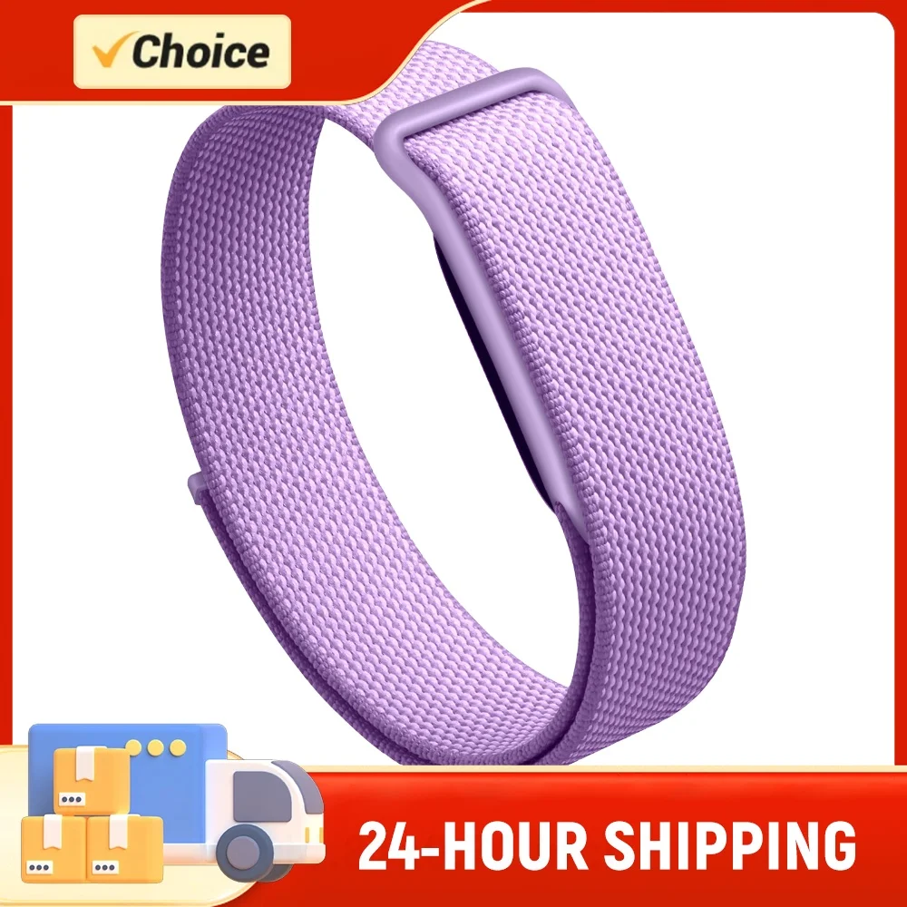 Verstellbares Nylonband, gewebtes Armband für Google Fitbit Air, atmungsaktiver Hakenriemen für Fitbit Air Screenless Fitness Tracker