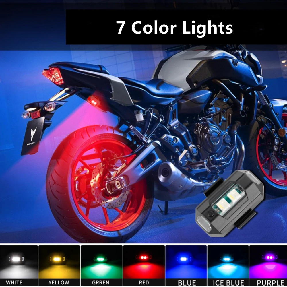 二輪車用ユニバーサルライトストロボライト,衝突防止,飛行機,飛行,ミニ点滅ライト