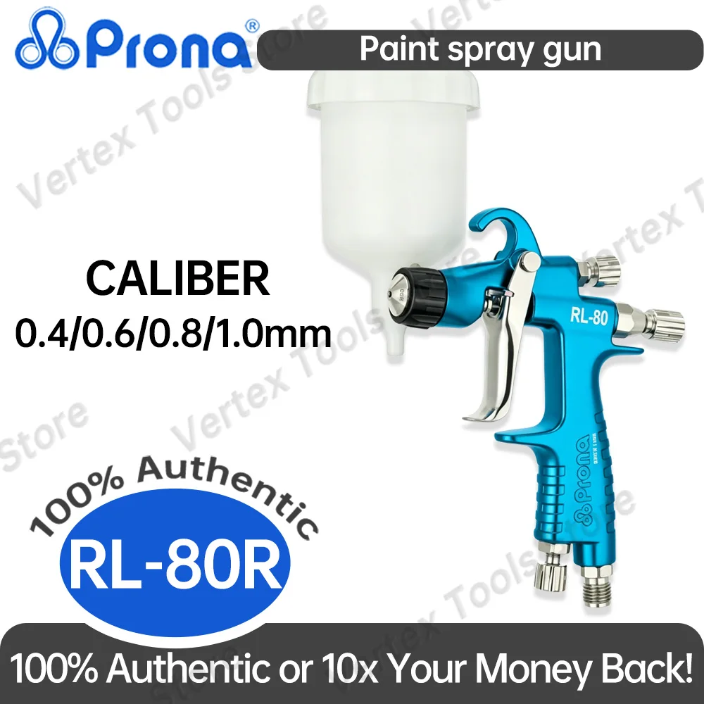 Original Prona RL-80R Spray Gun Professional Automotive Refinish Paint Gun Wood Furniture Topcoat Industrial Production Line