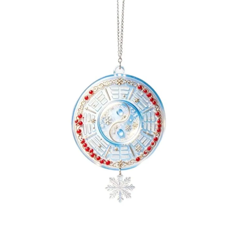 Lightweight Christmas Hanging Ornaments Acrylic Exquisite Appearance Holiday Pendant Supplies Shiny Smooth Edges