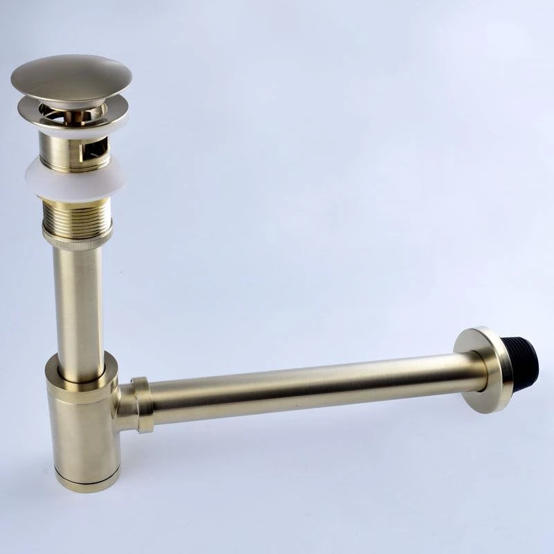 

Hot-selling copper brushed gold wall drainage drainer basin washbasin deodorant into wall drainage water pipe accessories