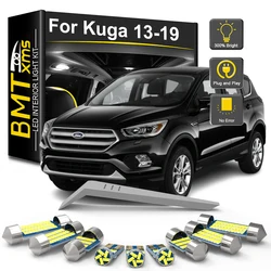 BMTxms 13Pcs Canbus LED Interior Light Bulb Kit For Ford Kuga 2013 2014 2015 2016 2017 2018 2019 Car Reading Dome Trunk Lamp